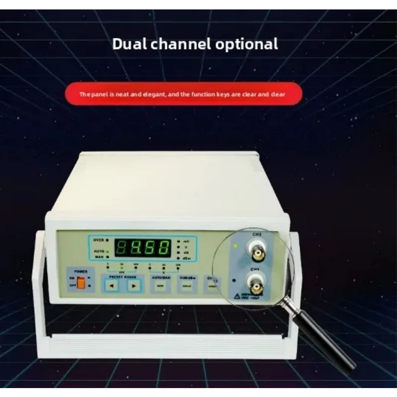TVT-322D Digital Millivoltmeter Manual Auto 5Hz-2MHz 30μV-300V 220V 110V AC Dual Channel