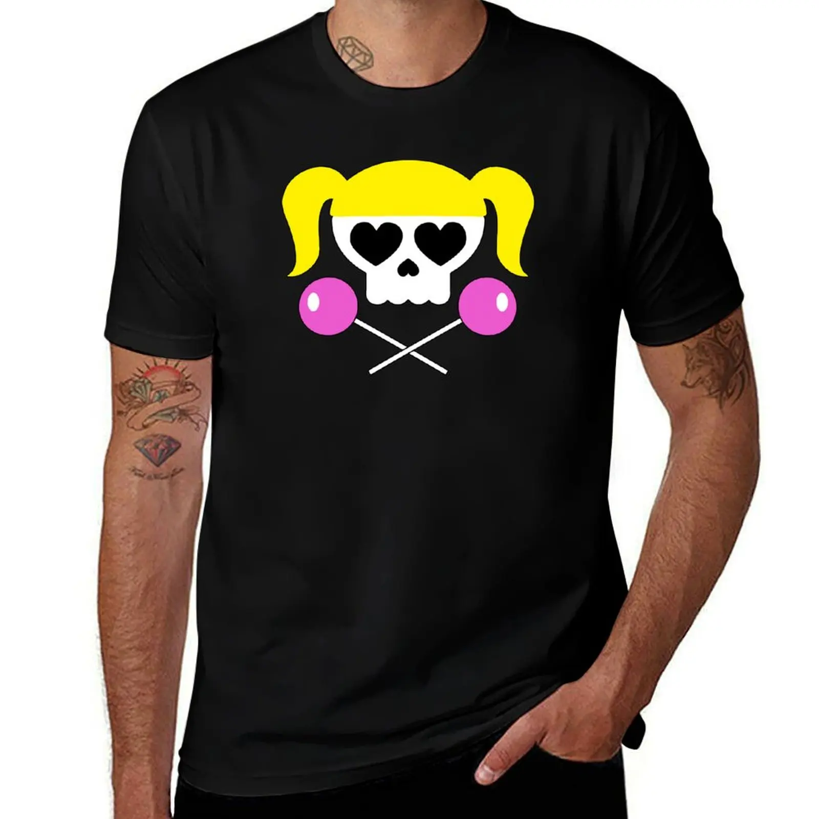 

Lollipop Chainsaw She Skull T-Shirt Plus Size Loose Fit T-Shirt