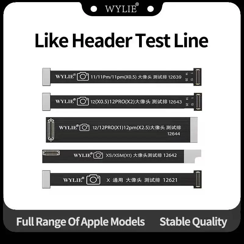 WYLIE Rear Back Camera Test Extend FPC For X XS XSM 11Pro12ProMax 13 14 15 16PM Plus 17E Max Camera Test Extension Test Cable