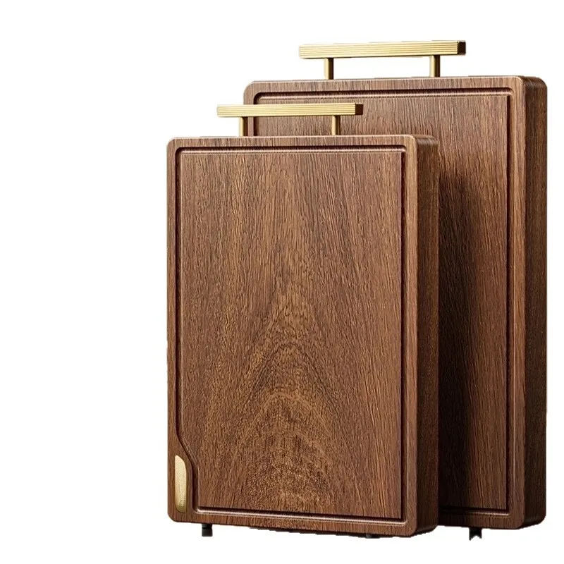 Double-sided antibacterial wooden cutting board - double-edged spear-3 cm thick - can be washed in the dishwasher