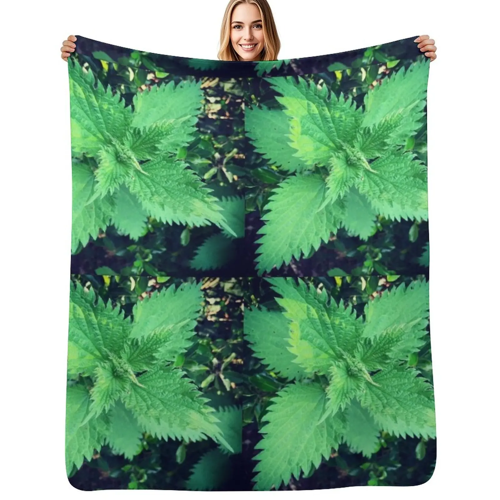 Stinging nettle - Throw Blanket cosplay anime Luxury Thicken Single decorative wednesday Furrys Blankets