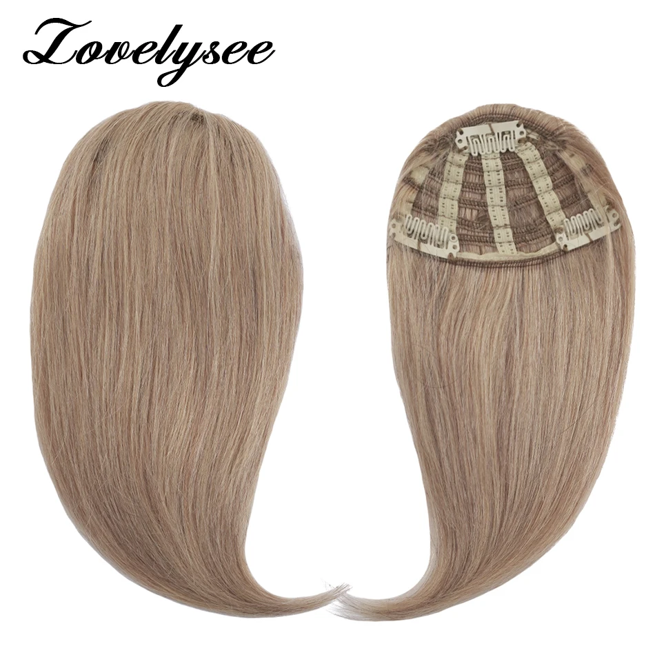 Menschliches Haar knallt gerade natürliche Farbe Haar 3 Clip Pony 8 Zoll 20g 100% menschliches Haar Pony Clip in Haar verlängerung Front Bang