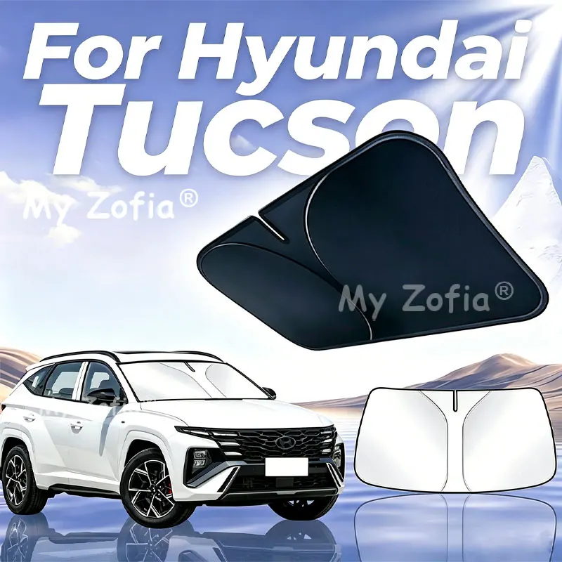 Parasole per Parabrezza Hyundai Tucson 2025 2026, Protezione UV, Isolamento Termico, Copertura Anteriore Pieghevole, Accessori
