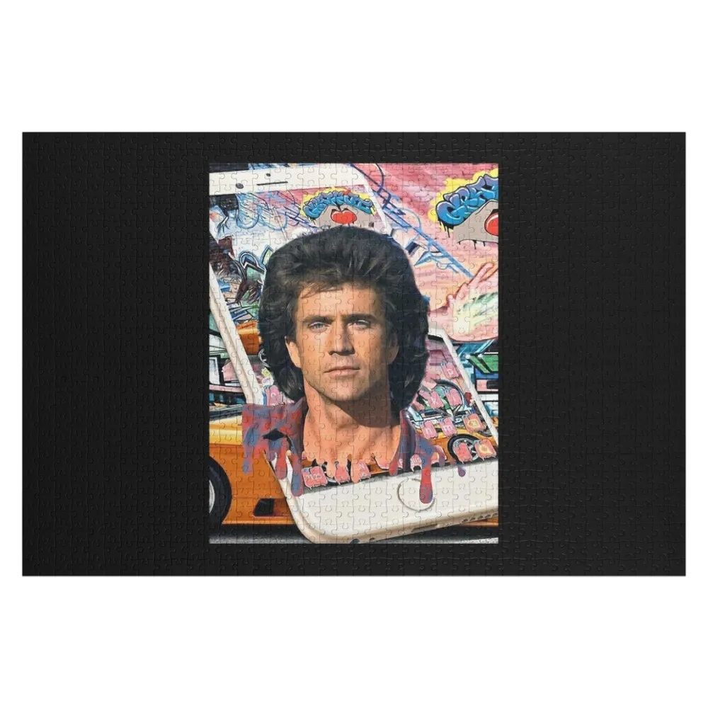 Action Movie American Police Motivational Mel Gibson Cute Graphic Gift Jigsaw Puzzle Custom Name Wood Puzzle