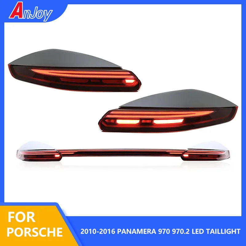 Car Taillight For Porsche Panamera 970 970.2 LED Taillight Upgrade New Styling Through-Tail Light Plug And Play