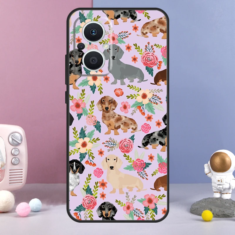 Dachshund Teckel Dackel Dog Cover For OPPO Reno 8 Lite 4 5 6 7 10 Pro 8T 2Z 5Z 4Z OPPO Find X6 Pro X5 X2 X3 Lite Case