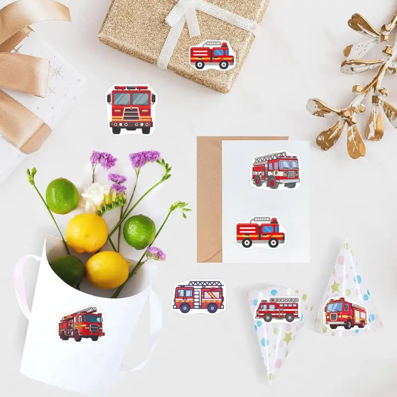 Lot de 500 autocollants de dessins animés amusants pour camion de pompiers, autocollants graffiti pour skateboard, téléphone, art communautaire.