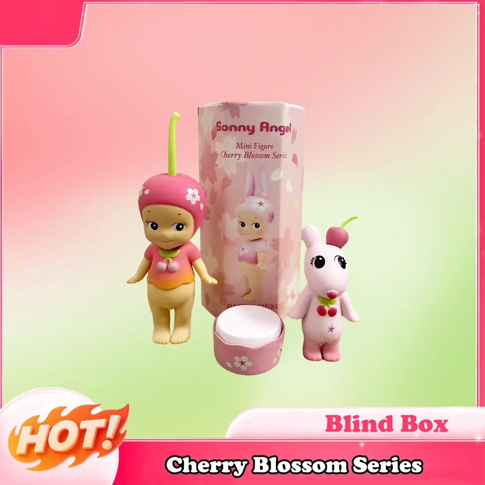 Новая горячая мини-фигурка ангела высокого качества, серия «Цветок вишни», слепая коробка, милая мини-аниме, декоративная детская подарочная серия-сюрприз