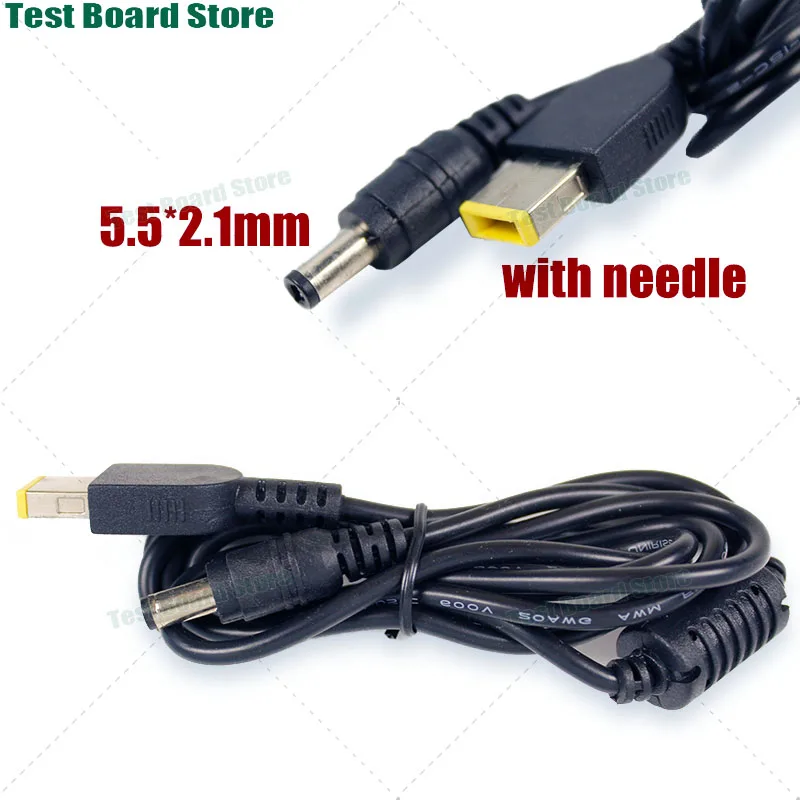 

1Pcs laptop square mouth male to DC5.5 * 2.1mm male charging cable with magnetic ring for Lenovo ThinkPad10