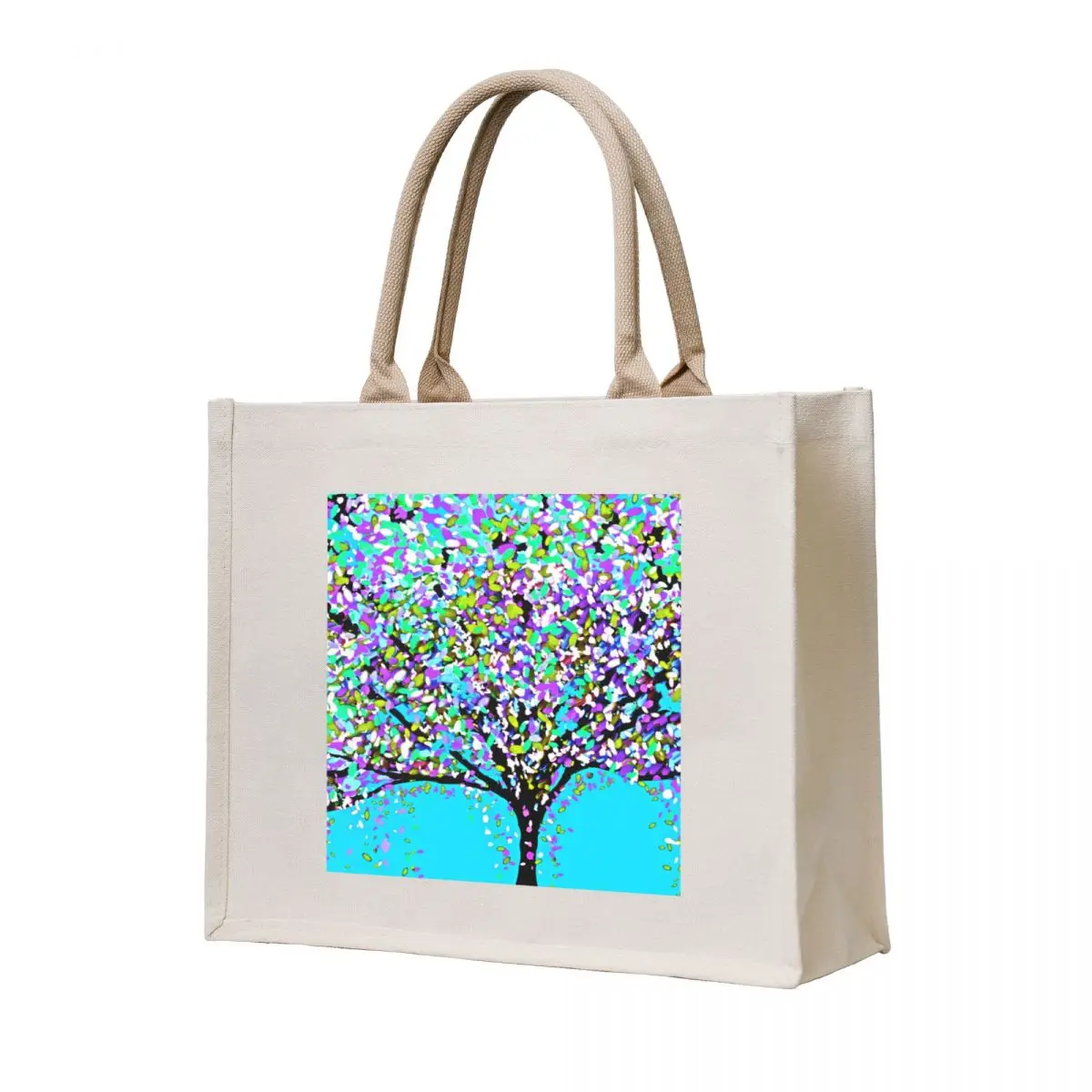 

Tree Oil Painting Tote Bag shoping bag Lady bag Handbags foldable reusable
