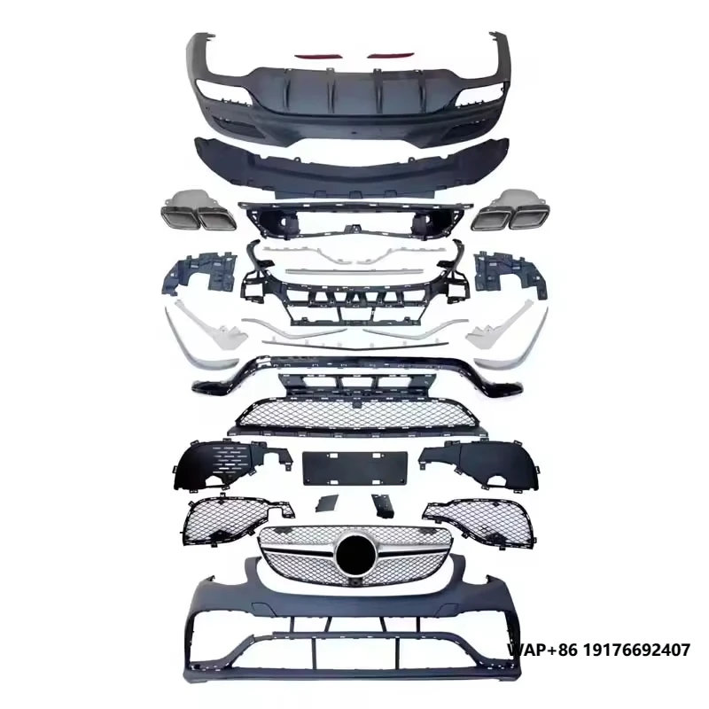 

GLE63 Bodykit PP Material Front Bumper Rear Diffuser Body Kit for GLE Class C292 Coupe Facelift to GLE63 2016-2019y