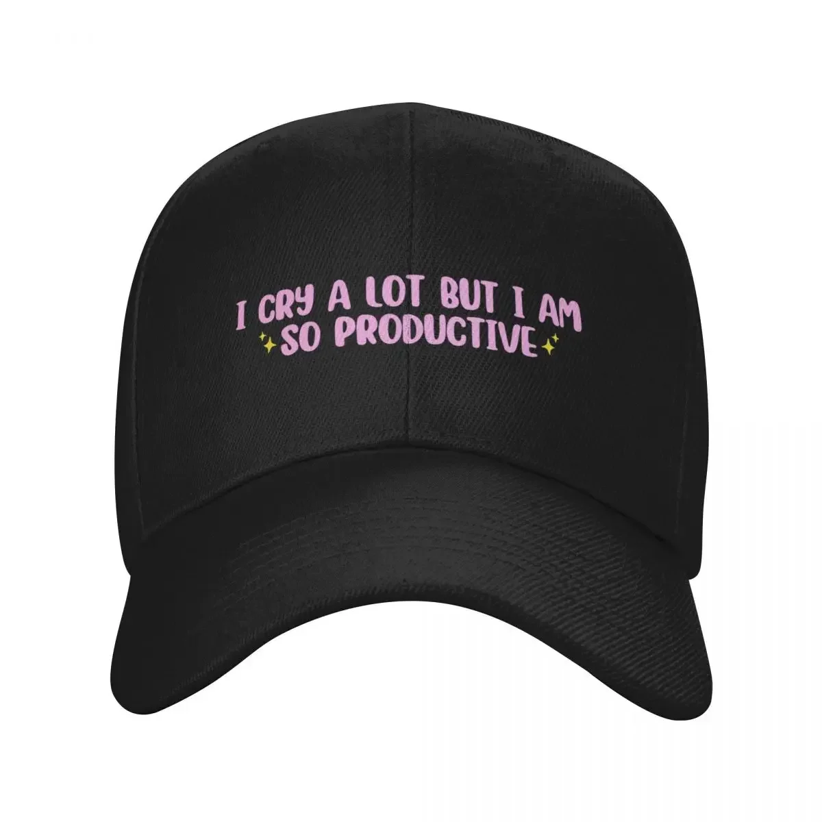 

I cry a lot but I am so productive Baseball Cap Rave winter hats for men custom caps Sports Cap Women's 2025 Men's