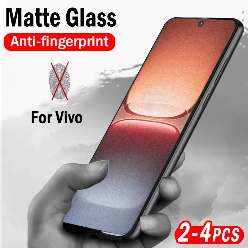 

2-4pcs Matte Protective Tempered Glass for Vivo iQOO 15 13 12 11 11s Screen Protector for VIVO Y500 Pro Y300 GT Frosted Glass