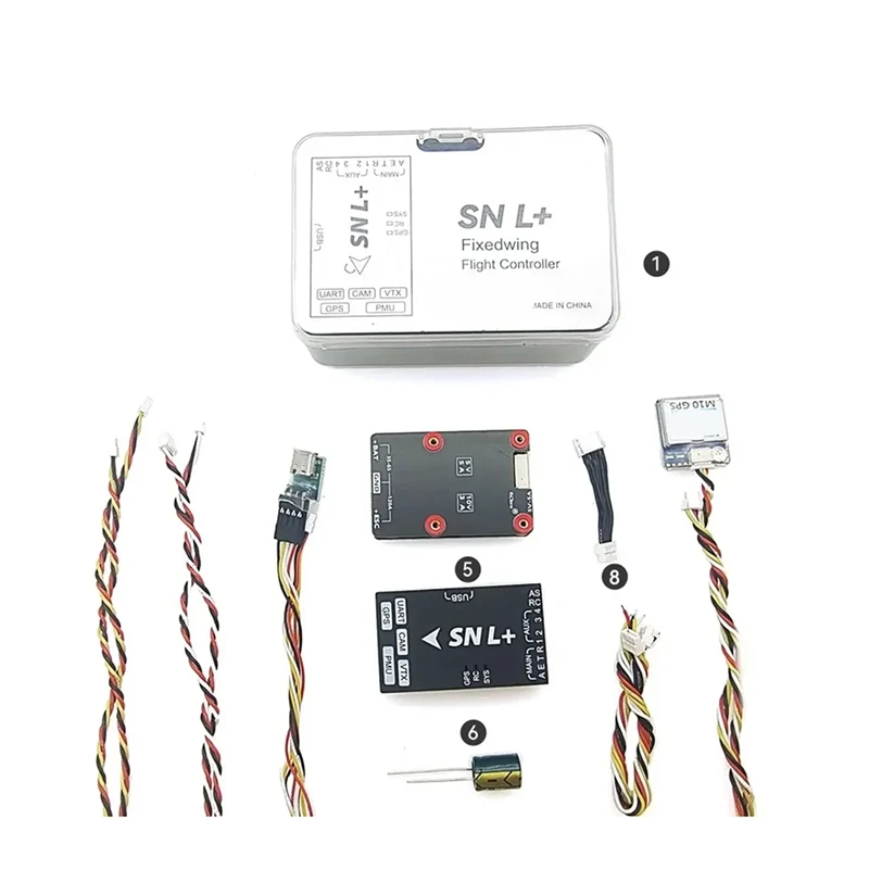 Best-SN-L + SNL + HD OSD MAVLINK وحدة تحكم في الطيران BN220 GPS كومبو مجموعة لوحدة الهواء FPV RC طائرة بدون طيار ثابتة الجناح