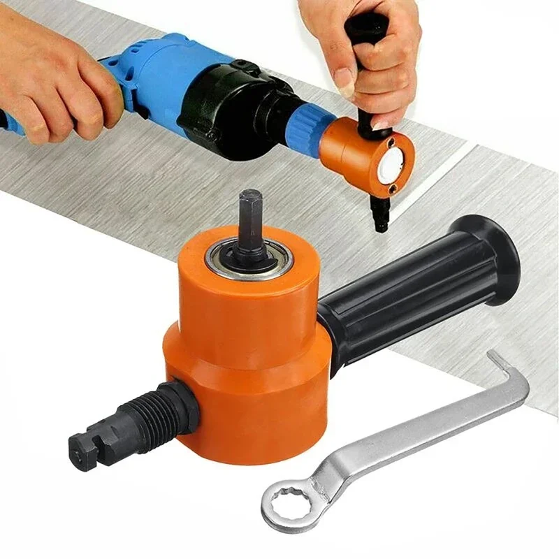 

Metal Cutting Machine Double Head Sheet Nibbler Saw Cutter Tool Drill Attachment Cutting Tool Nibbler Sheet Metal Cutter