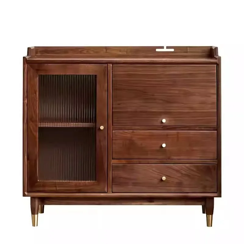 

Nordic all solid wood side cabinet