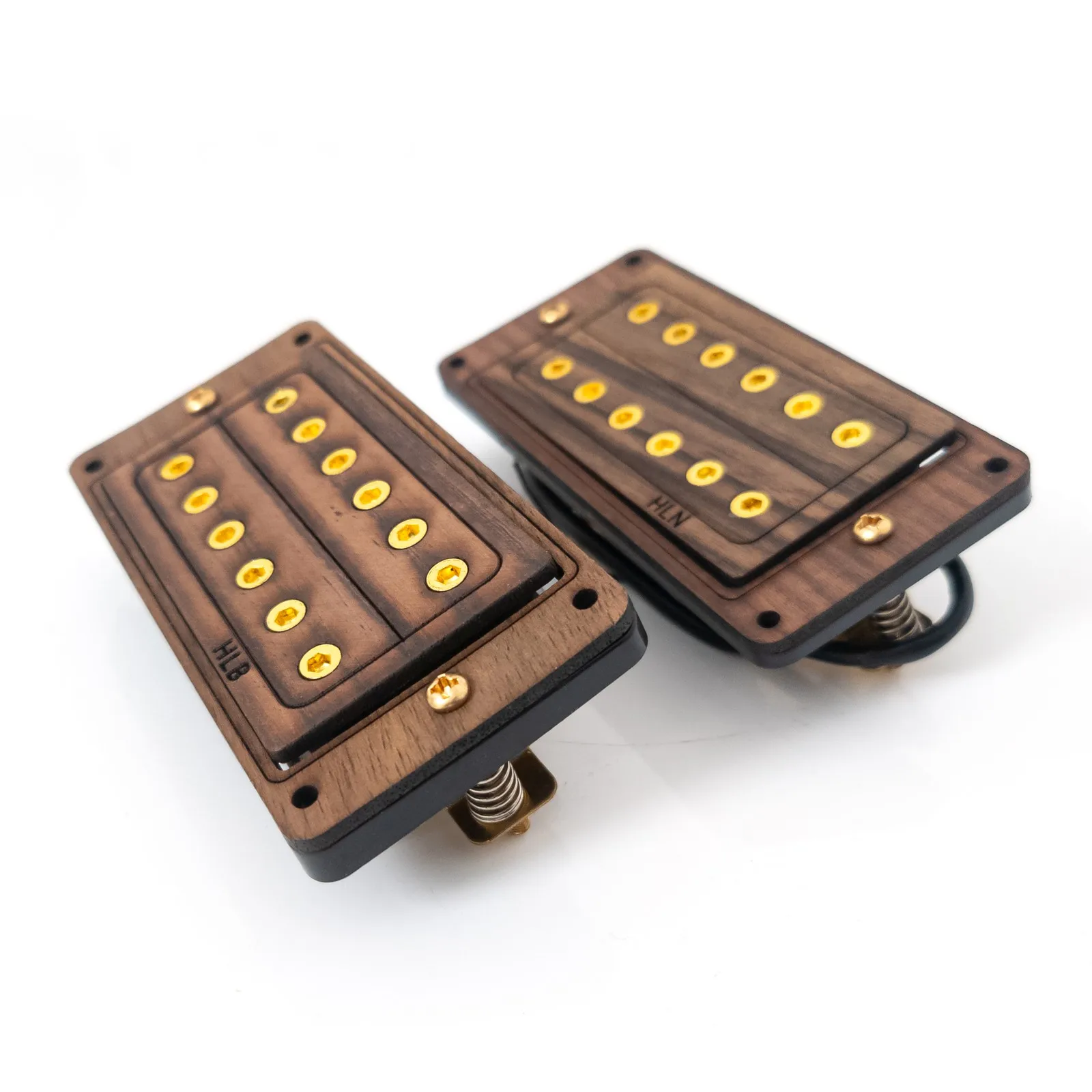 

Комплект из 6-струнных гитарных звукоснимателей хамбакеров с деревянными крышками из клена и палисандра, двойные катушки, замена для электрогитар ST SG