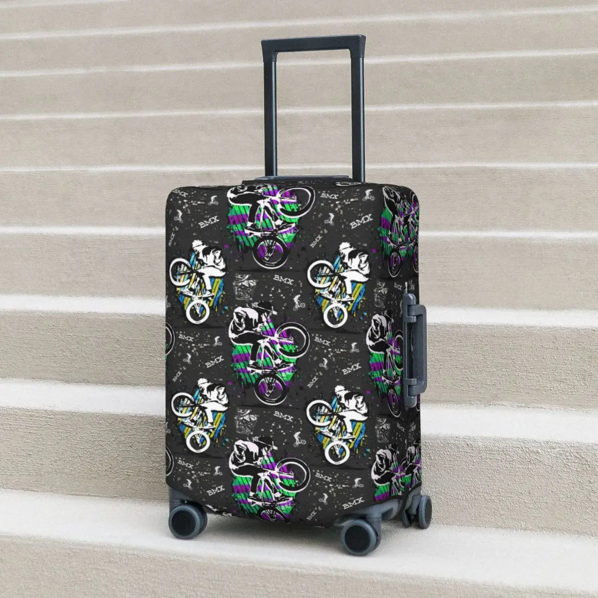 

Bmx Apparel Bmx Freestyle Suitcase Cover Protection Elastic Travel Luggage Protector Covers for 18-32 Inch