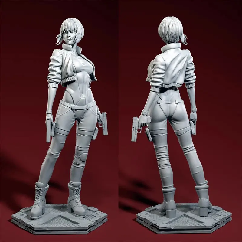 1/24 1/18 Kit de modelo de resina THE GHOST IN THE SHELL Estatueta de menina 1/24 7,5 cm sem pintura 1356