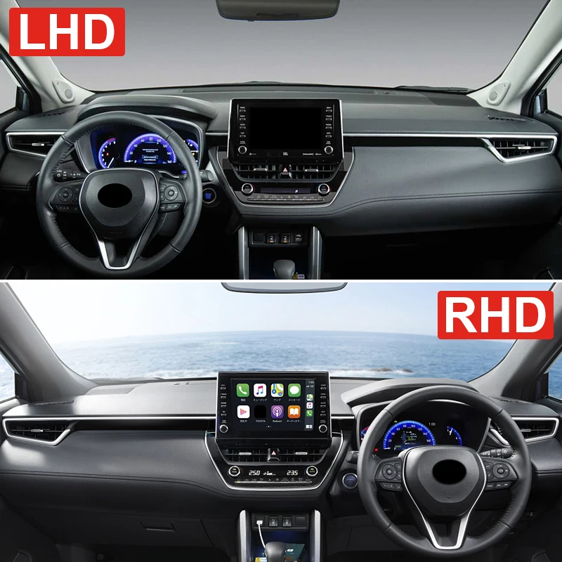 ハイブリッド車のダッシュボードカバー,ダッシュマット,サンバイザー,滑り止めパッド,トヨタカローラ用アクセサリーxg10 2021 2022 2023