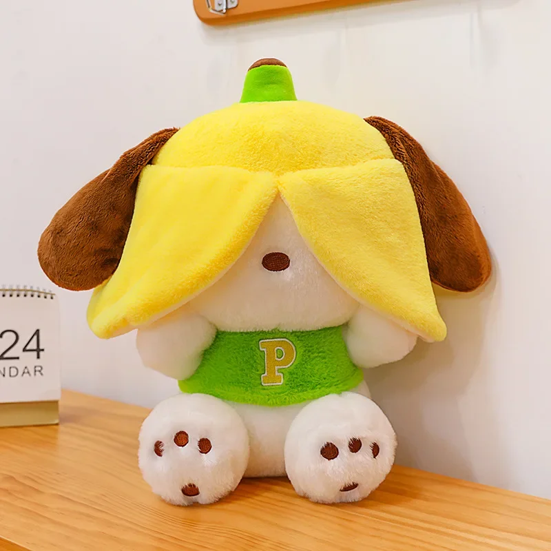35-60cm Sanrio Kawaii Pochacco Series-Banana Big Plush Doll Pillow Children\'s Toy Anime Soft Girl Birthday Gift Sofa Decorative