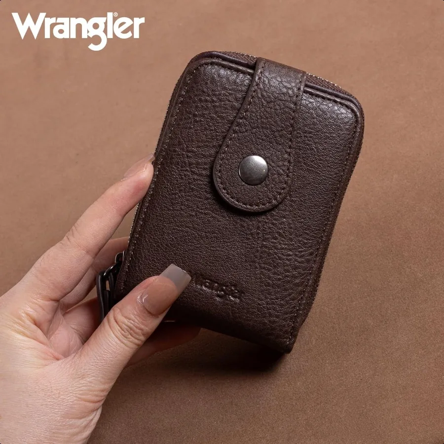 X Wrangler-Geldbörse für Damen, kleiner Kreditkartenetui für Damen, RFID-blockierend, funktioneller Ausweishalter, kompakter Damen-Kartenhalter W