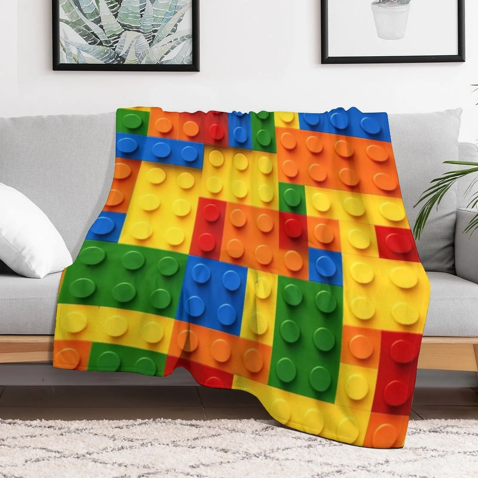 Fun games Kids toys and games - Children like to play - Construction game Throw Blanket Hairys Sofa Throw Blankets