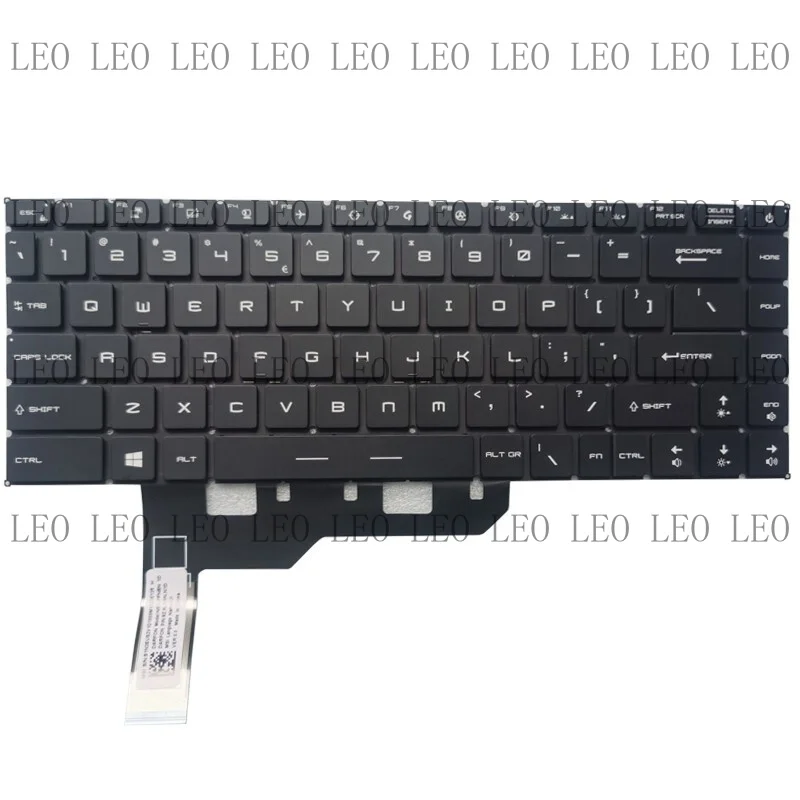 MY New US-Inte RGB Backlit Keyboard For MSI GP66 Leopard 10UH 11UH 11UG 11UE 12UH