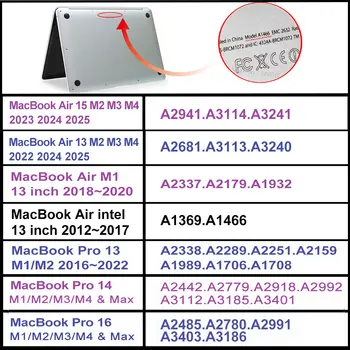 適用於 Macbook Pro 14 吋(型號 M2 A2779,2023 年)、Pro 16 吋(型號 M3 M4 M1)、Mac Book Air 13 吋(2022 年)、13.6 吋(型號 A2681)和 Air 15.3 吋(型號 A2941)的筆電殼保護 8 最佳銷售 iPad Pro M2 - №5