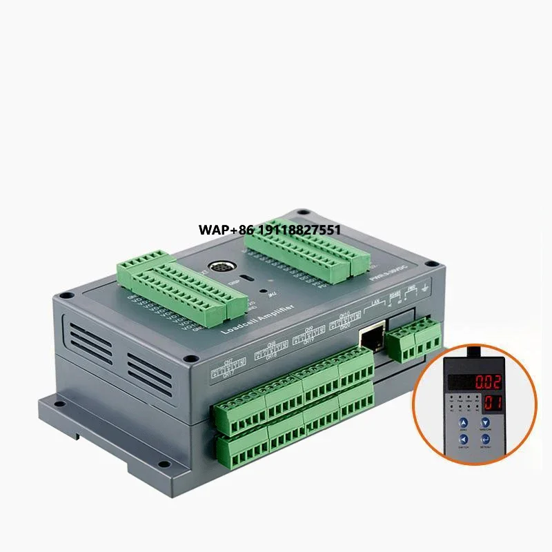 8-Channel Digital RS485/Ethernet Force Sensor Weighing Load Cell Transmitter with Multi-Channel Communication Signal Amplifier