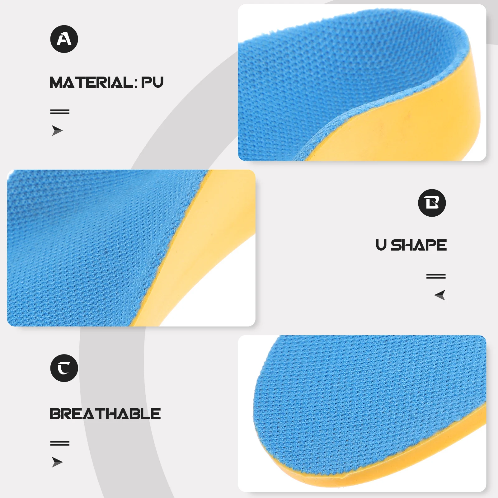 1 زوج قوس دعم النعال الأطفال تقويم العظام أزرق أصفر حجم 33-35 لتخفيف الآلام كعب قوس وسادة إدراج الأحذية #1
