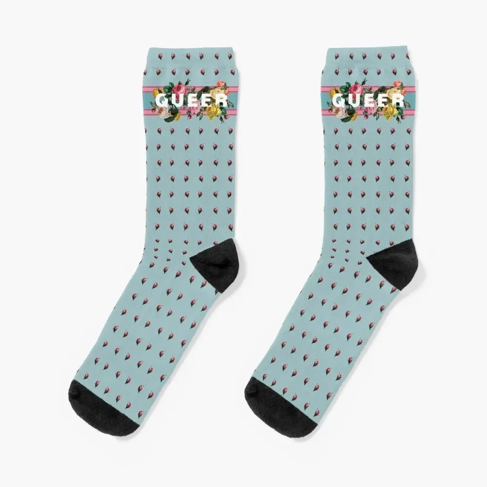 

Queer (Antique Roses) Socks man Heating sock golf Boy Child Socks Women's