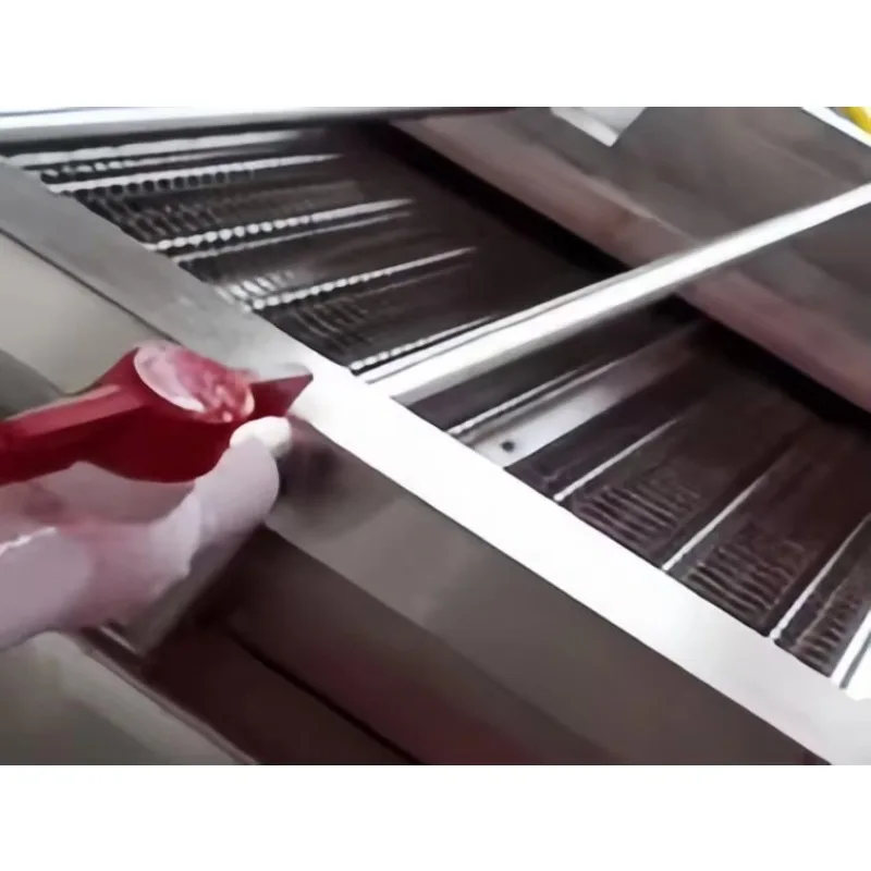 ماكينة ذوبان اللحوم المجمدة المتوفرة للطاقة أوتوماتيكية بالكامل، معدات النفق المستمر، ذوبان موحد لنباتات اللحوم