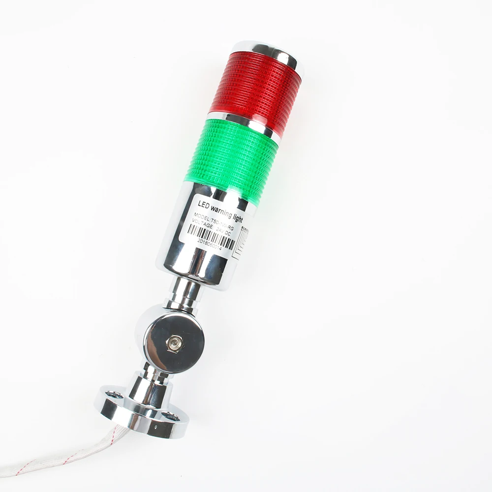 12V 24V lampada Stack di sicurezza rosso verde LED industriale torre luce di segnalazione LTA Sliver indicatore luminoso sempre luce comune-anodo
