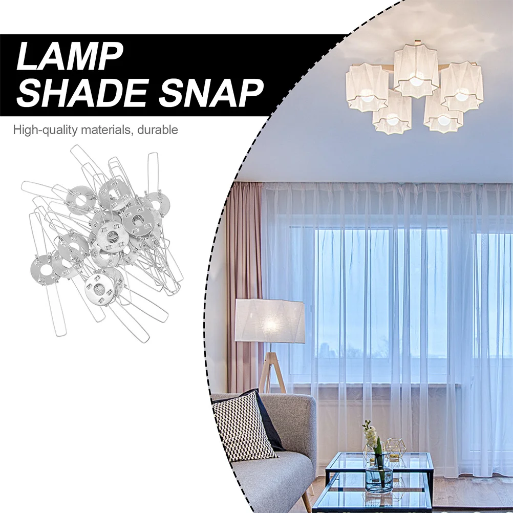 30Pcs Lampshade Spring Clips Easy Install Remove Pendant Light Shade Clamps DIY Lighting Parts Lampshade Spring Clips