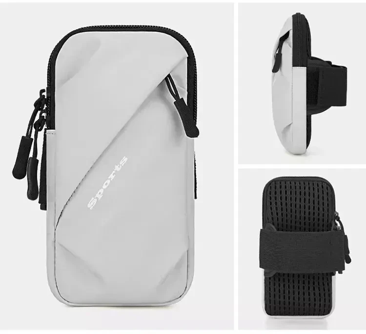 Running Phone Holder Jogging Bags for iPhone Samsung Universal Waterproof PU Sports Armband Phones Arm Bag Running Accessory image 6