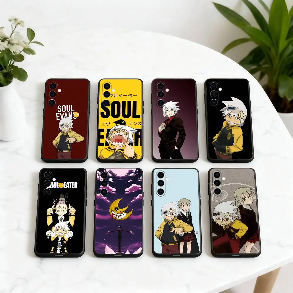 S-Soul E-Eater Evans-SEE Phone Case For Samsung Galaxy A73,A72,A71,A70,A53,A52,A51,Soft Silicone Black Cover