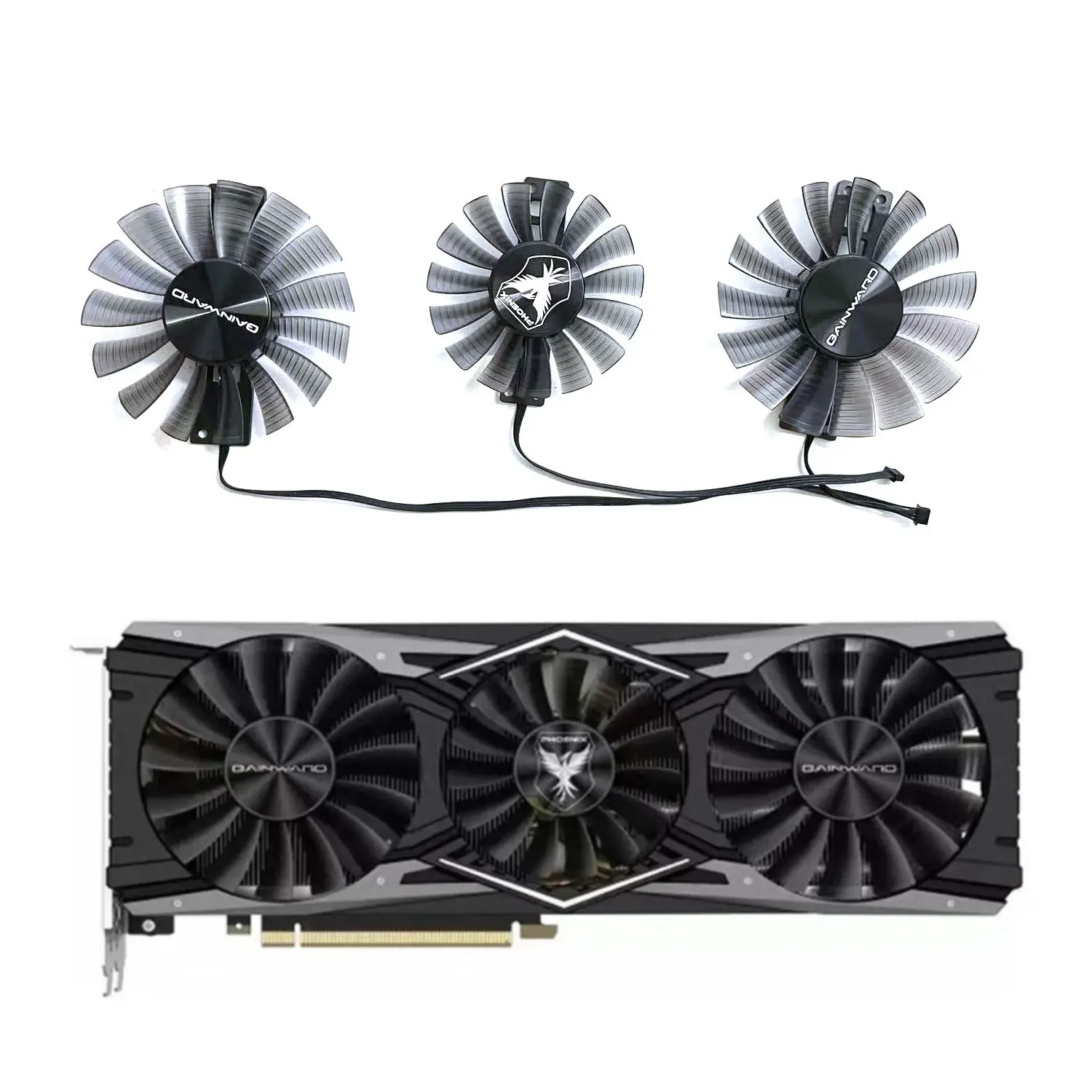 Original New GAINWARD RTX2080TI EMTEK RTX 2080 TI PHOENIX Videokaart Fans 4PIN 88MM FD9015U12S RTX 2080 TI GPU Fan