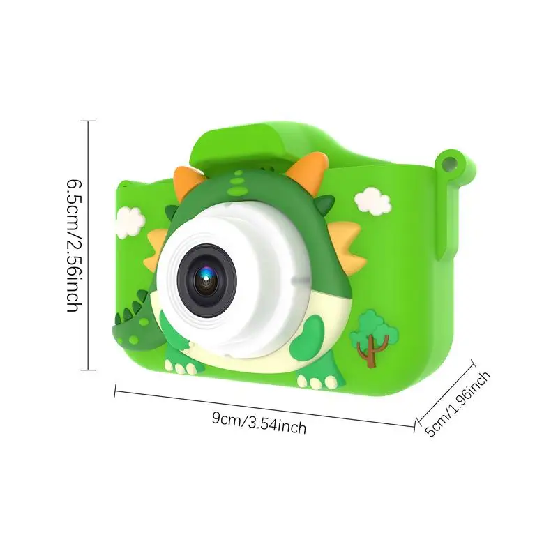 Appareil photo portable 1080P HD pour enfants, appareil photo à selfie multifonctionnel pour enfants, caméra vidéo numérique, dessin animé Dragon, jouets pour filles et garçons