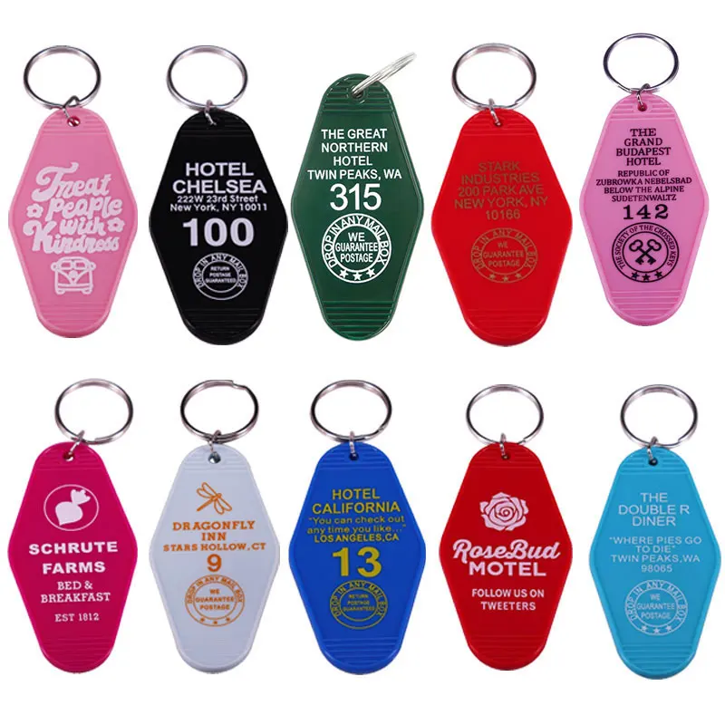 Creativity Classic New York Hotel Chelsea Keychain Keyring Motel Key Various Color Good Looking Key Buckle Fashion Jewelry Gifts