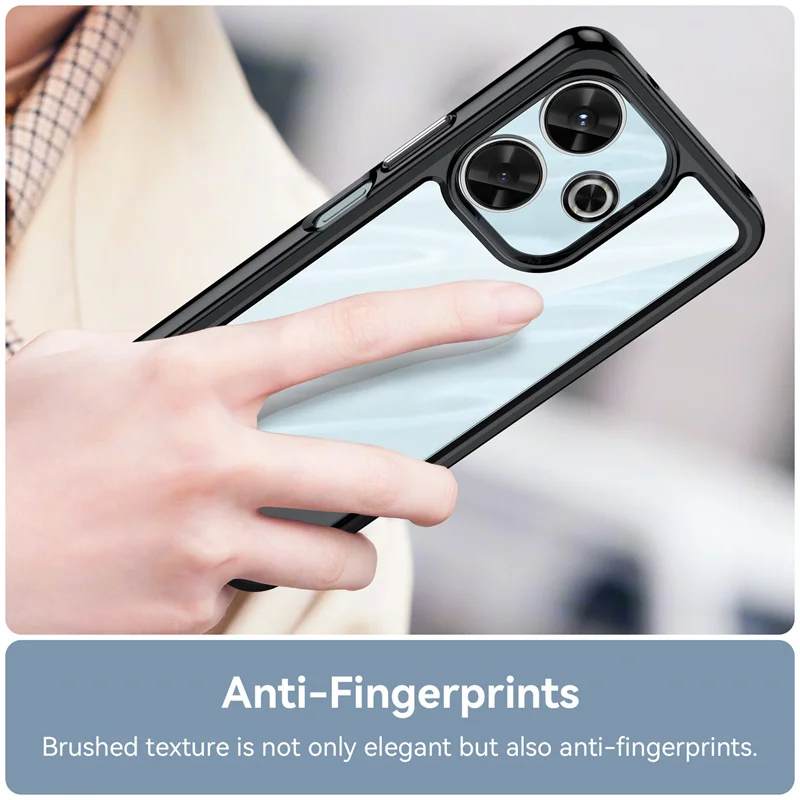 Transparent Colorful TPU Case for Xiaomi Redmi 13 4G 13C 12 5G 12C Protective Cover Frame Funda Coque Capa