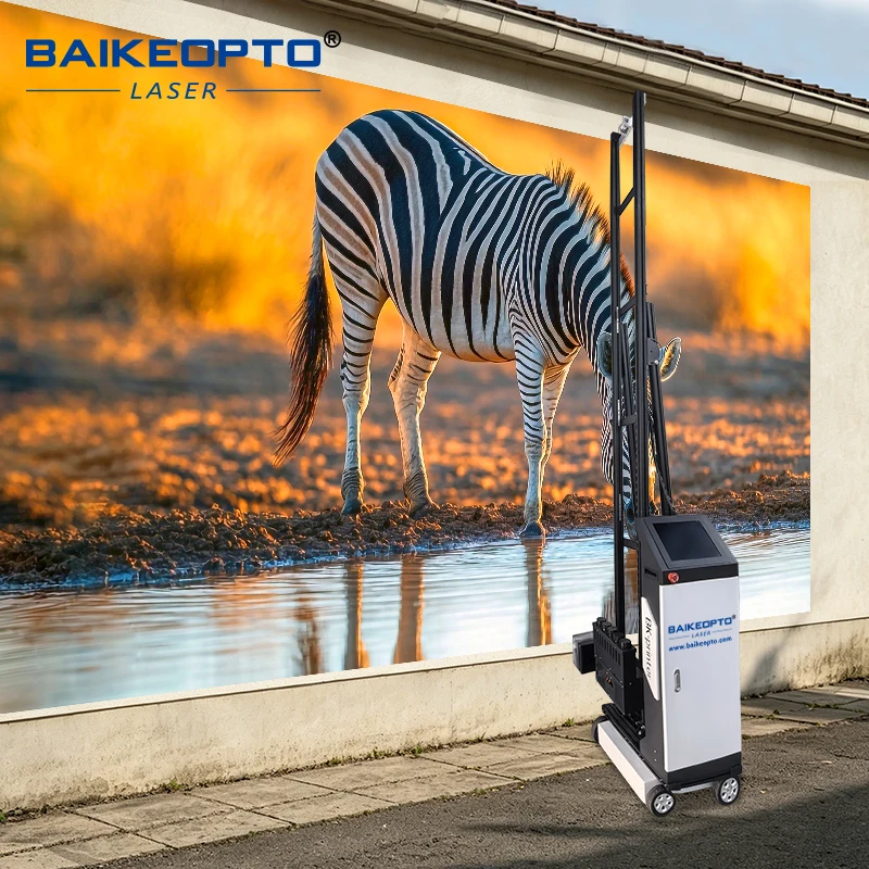 Automatic Vertical Inkjet Wall Printer  Large Format 3D 5D Mural Art Machine Fast Drying Custom Wallpaper Printing Equipment