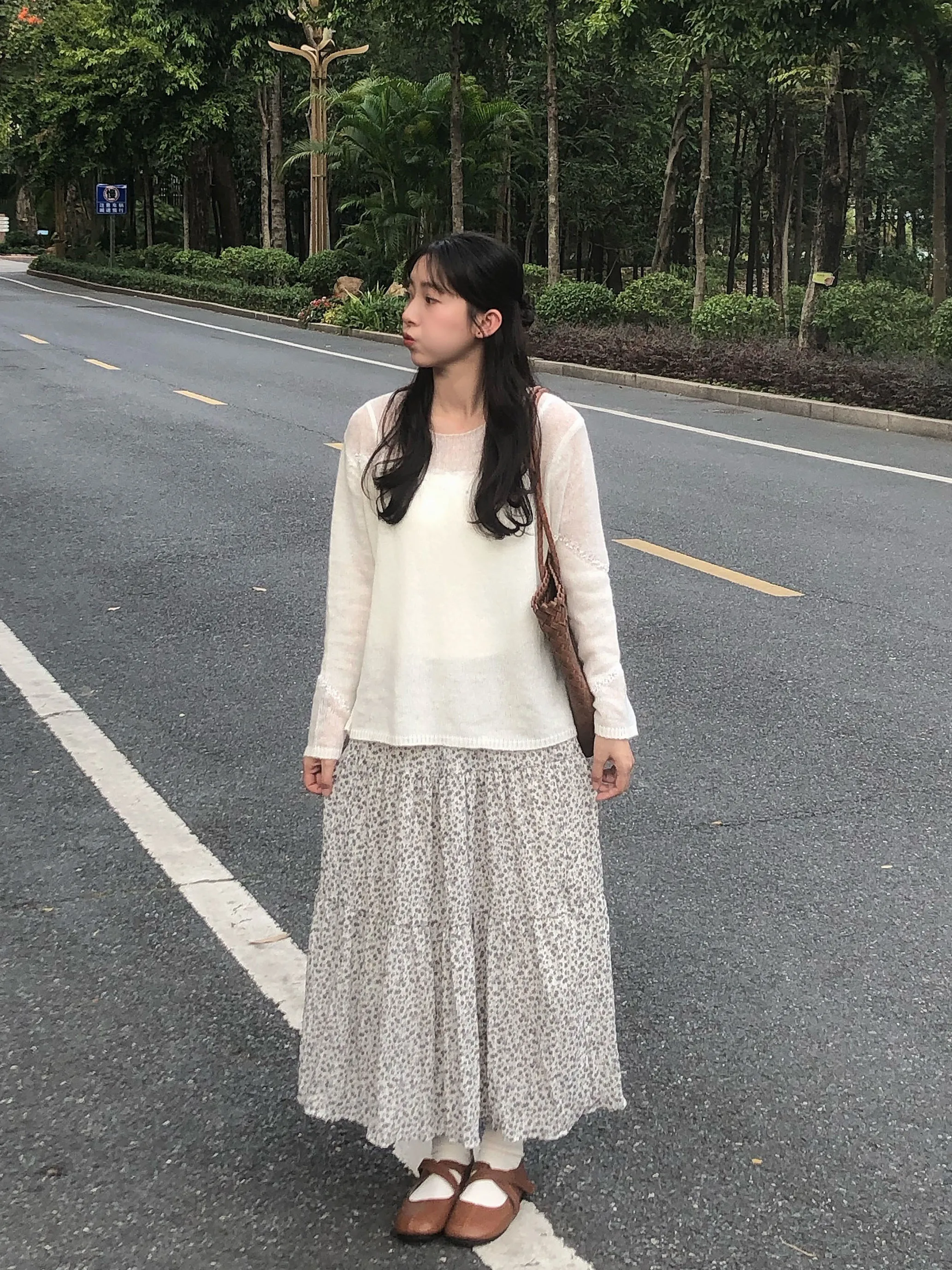 

Loose Women's Knitted Long Sleeve Pure Color Top Soft Comfortable Spring Summer Lazy Style Versatile Loose Fit Knitwear