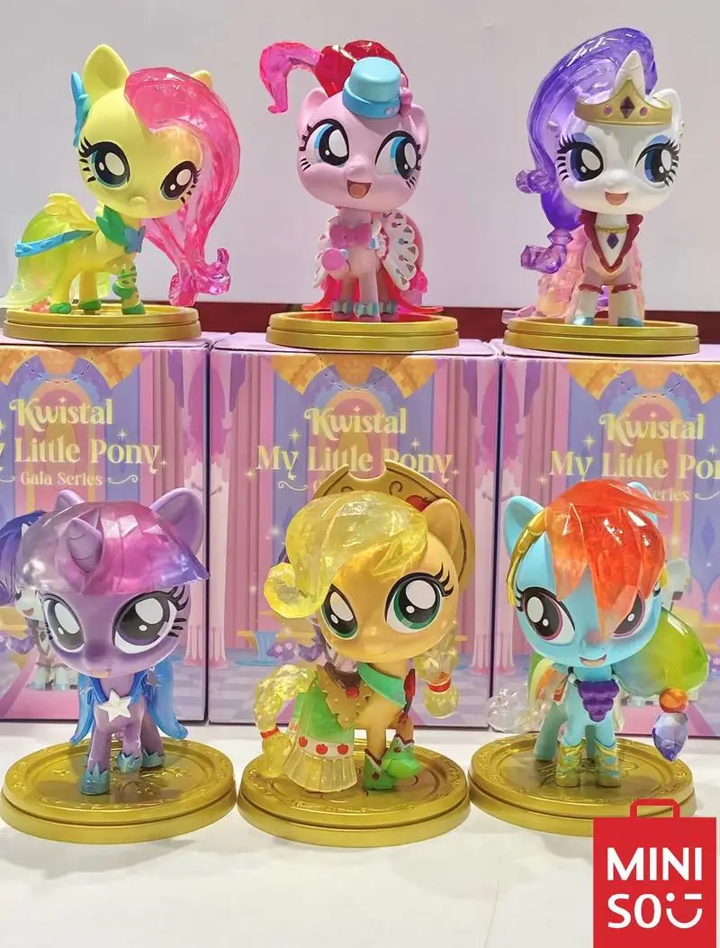 Blind Box Kwistal My Little Pony Into The Gala Series Collect Model Cute My Little Pony Figure Mystery Box Cartoon Decor Toys