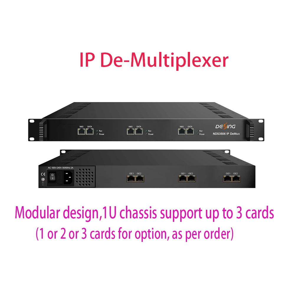 

Ip De-multiplexer Head-end Ip Ts Conversion Device Mpts To Spts Spts To Mpts Digital Radio And Television Front-end Equipment