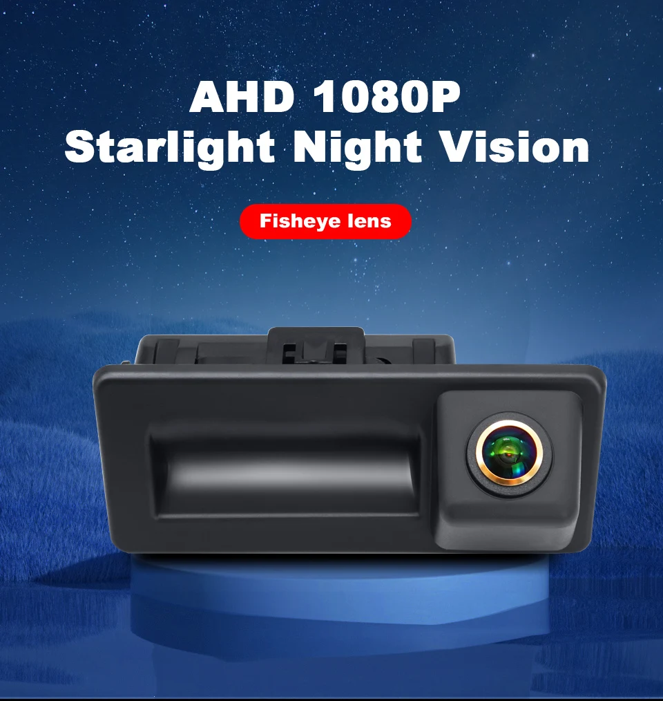 HD Nachtsicht Auto Rückansicht Kamera für Audi A3 A4 B8 B9 A4L Für Tiguan Touran L Touareg Skoda Octavia A7 schnelle Yeti AHD 1080P – Detail 7