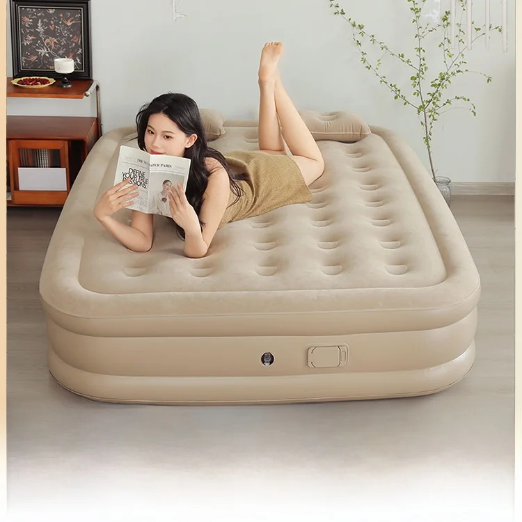 

Auatic Iatable Bed Outdoor Cam Double Thiened Heightened Home Use Air Mattr Single Person S Pad