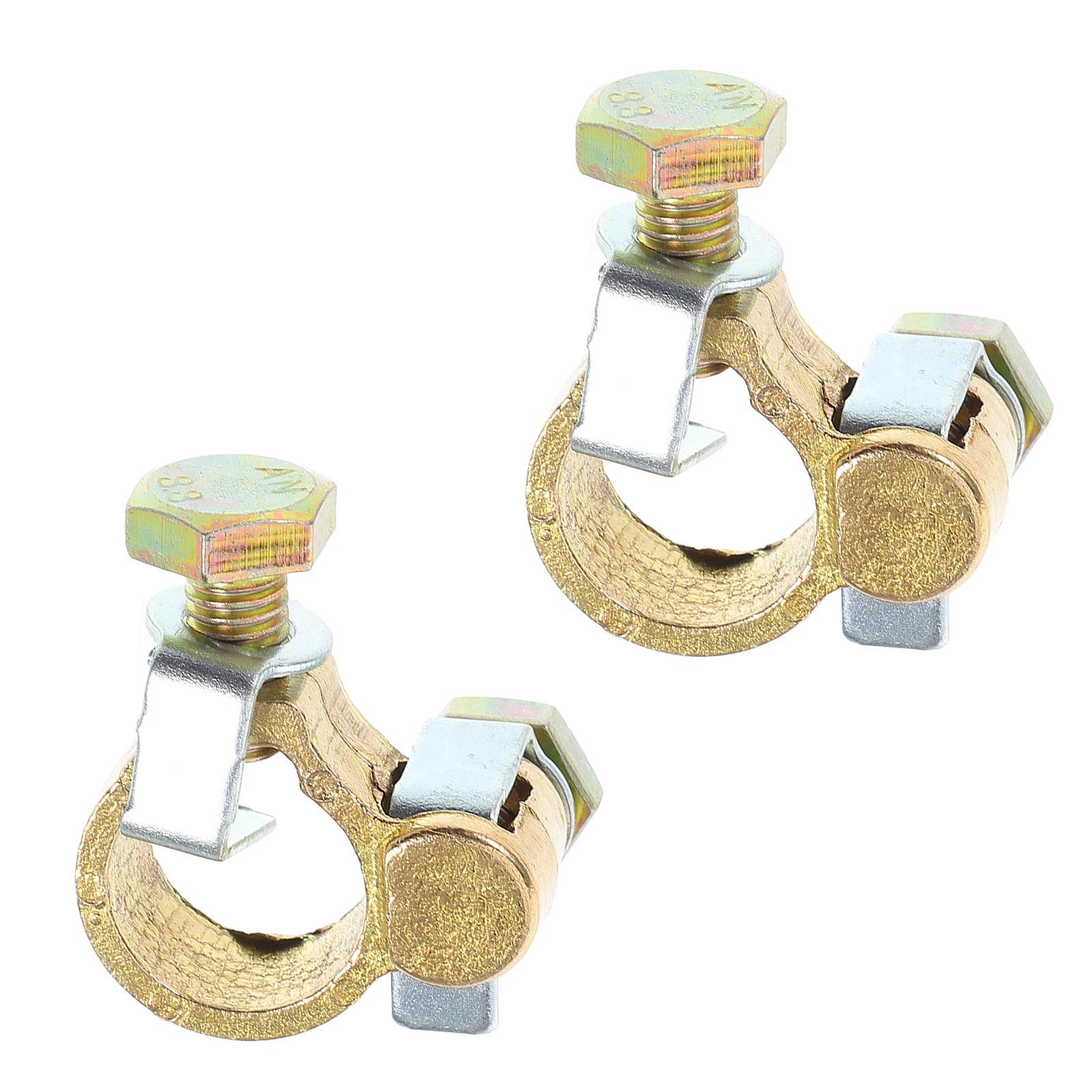 

Copper Pile Head Wiring Clamp Terminal Clamps Clips Brass Connectors Durable Thickened Material Multifunctional Vehicle