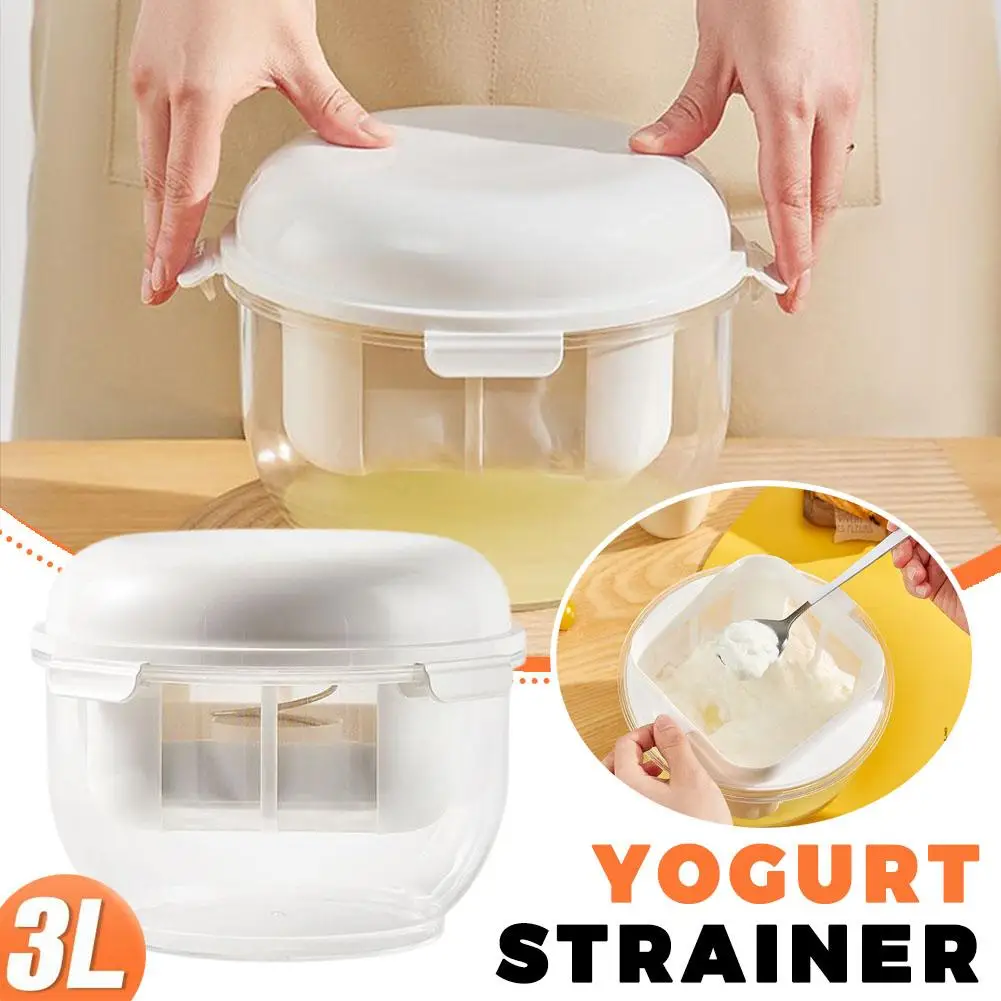 Reusable Whey Separator Professional Ultra-fine Mesh Strainer Separator Water Draining Food-grade Self-made Yogurt Filter Maker