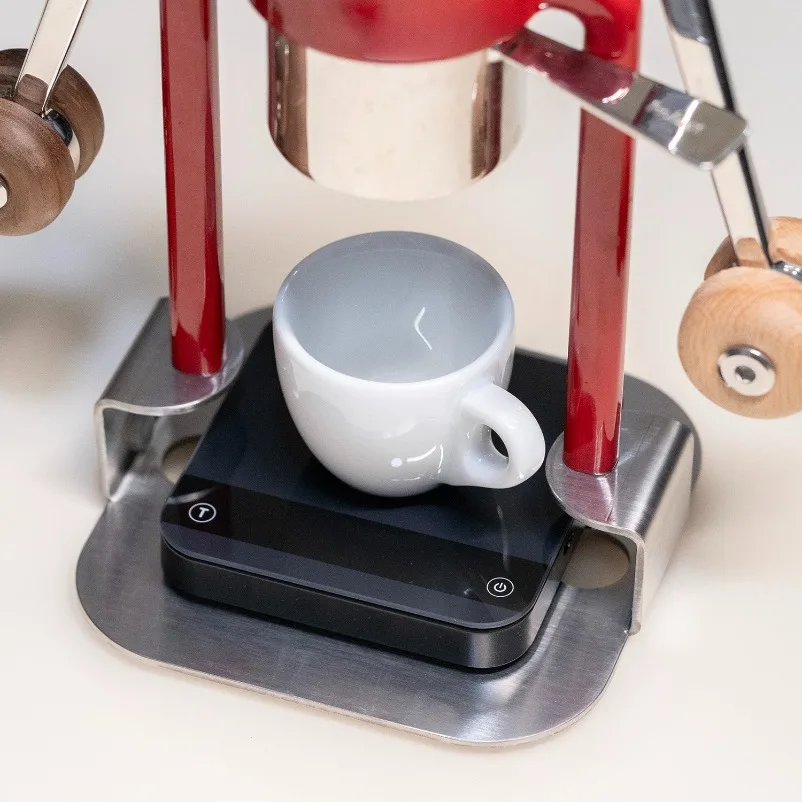 Coffee machine raised base spot promotion